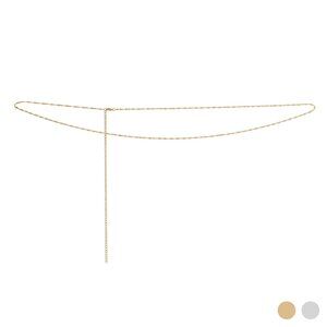 18K Gold PVD Stainless Steel Singapore Belly Chain | Adjustable Non-Tarnishing